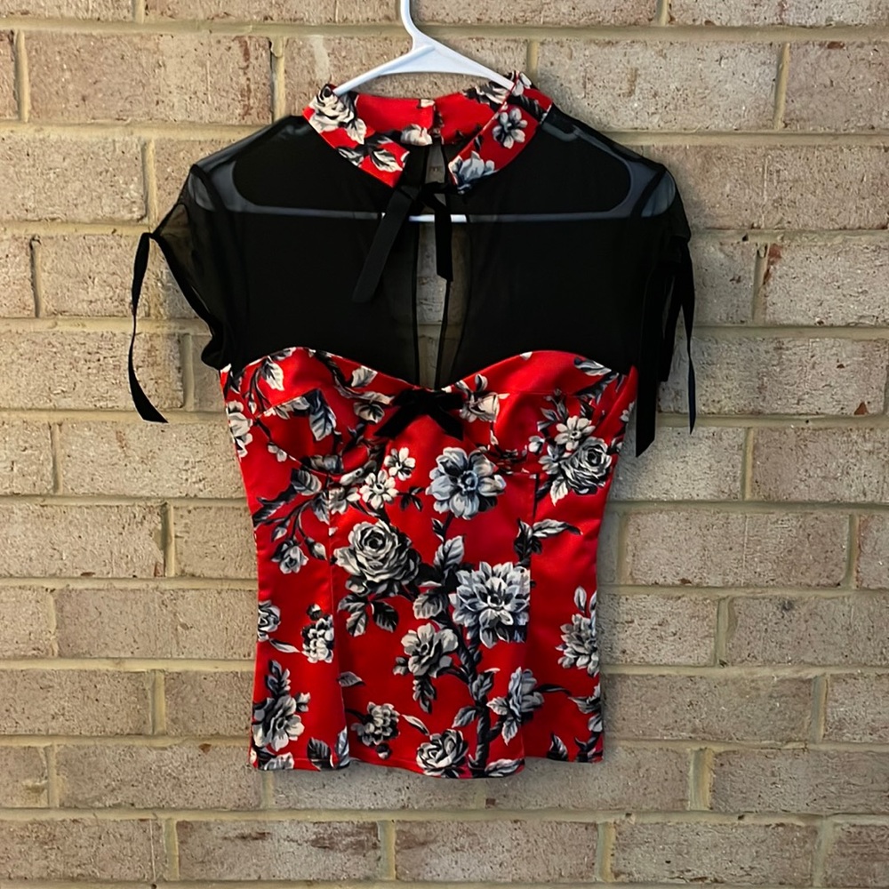 Wheels and Dollbaby Bustier Top Vintage